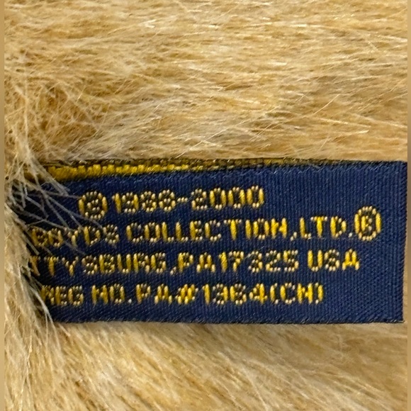 Boyd’s Conjoined Bear Griffin Bearsly 20” With Leather Brass Studded Bell Collar - Picture 6 of 13